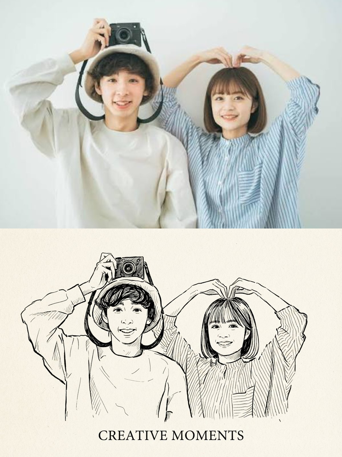 インクの日記:写真とAIスタンプの比較